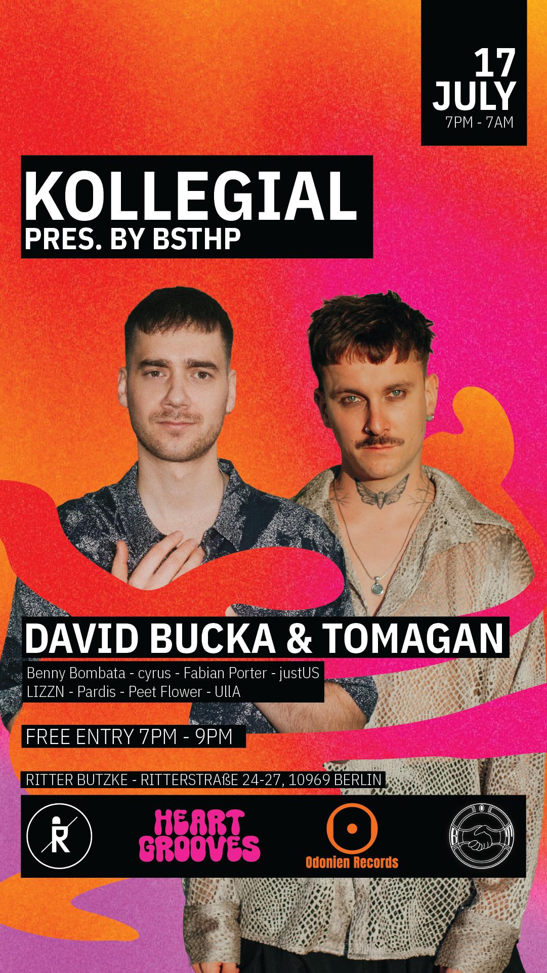 KOLLEGIAL pres. by BSTHP - free entry until 9PM