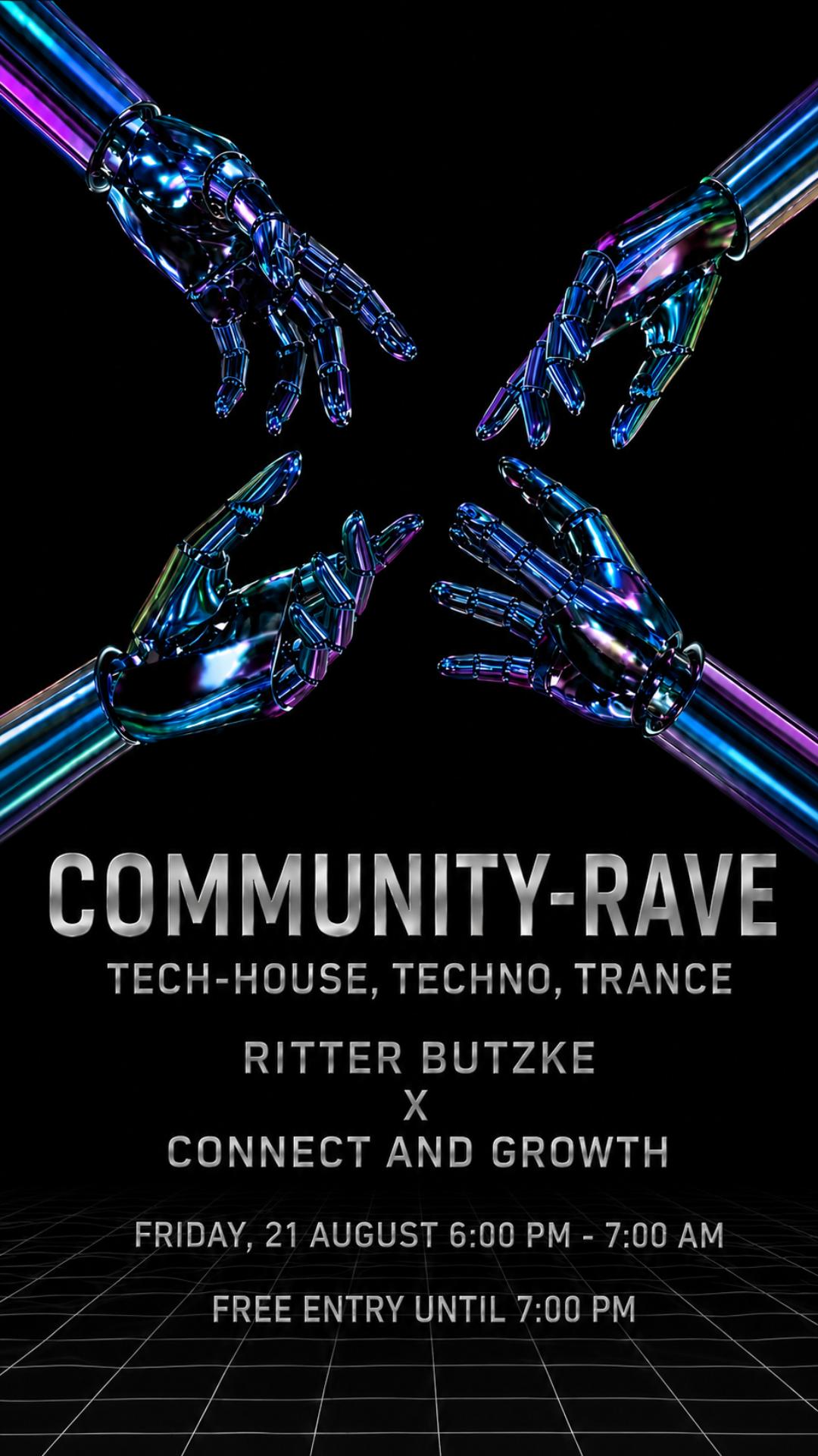 Community-Rave - free entry until 7pm