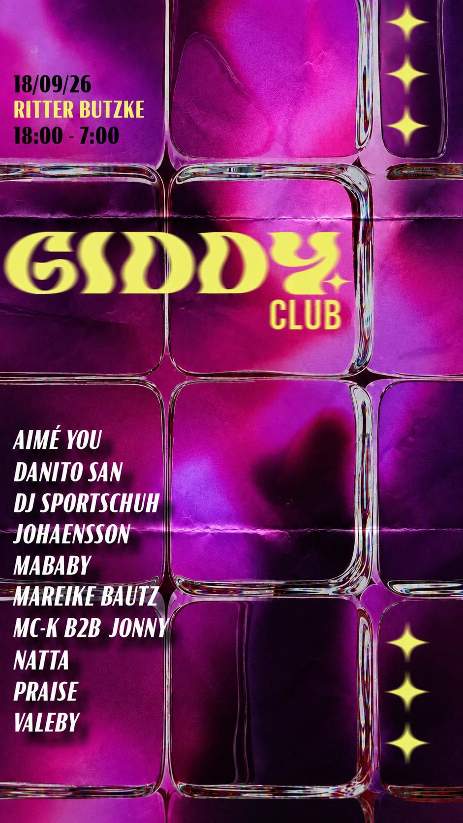 Giddy Club - free entry until 7pm